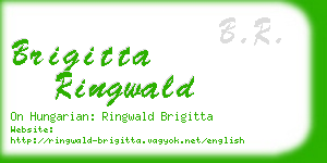 brigitta ringwald business card